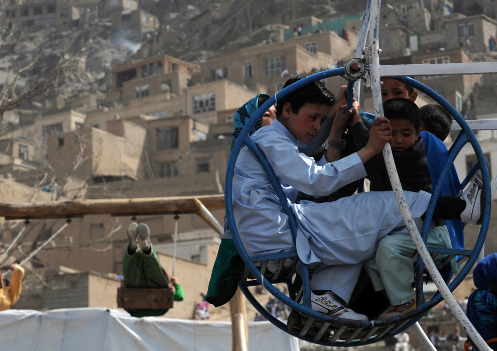 Afghan children playing