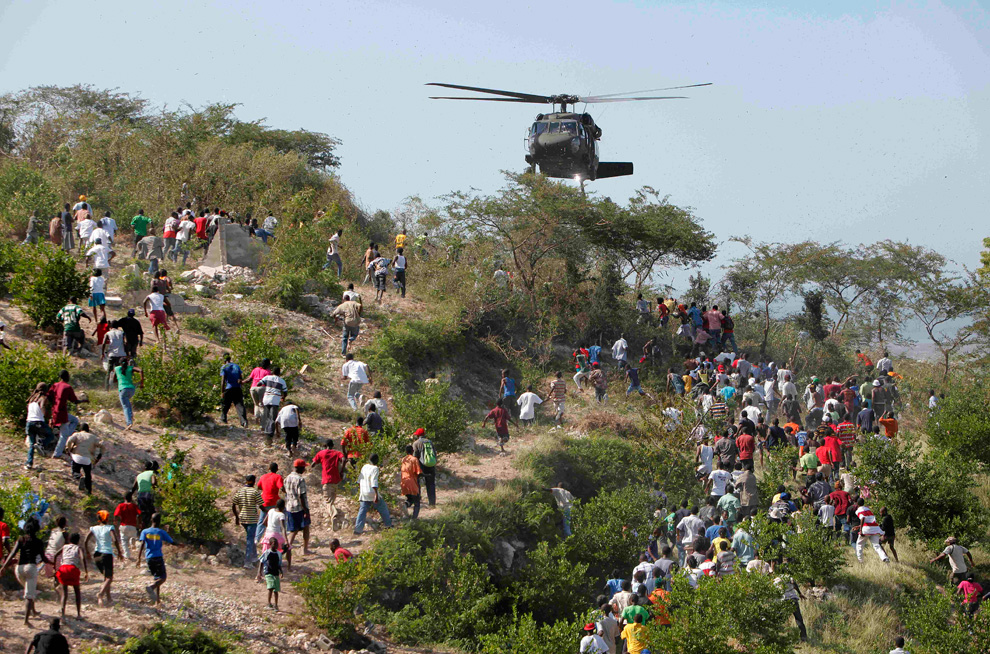 Haití Terremoto helicóptero