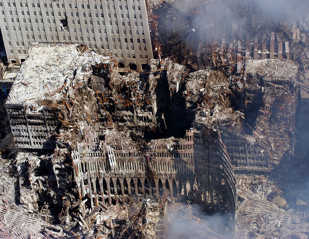 how did twin towers collapse. twin towers collapsed. the