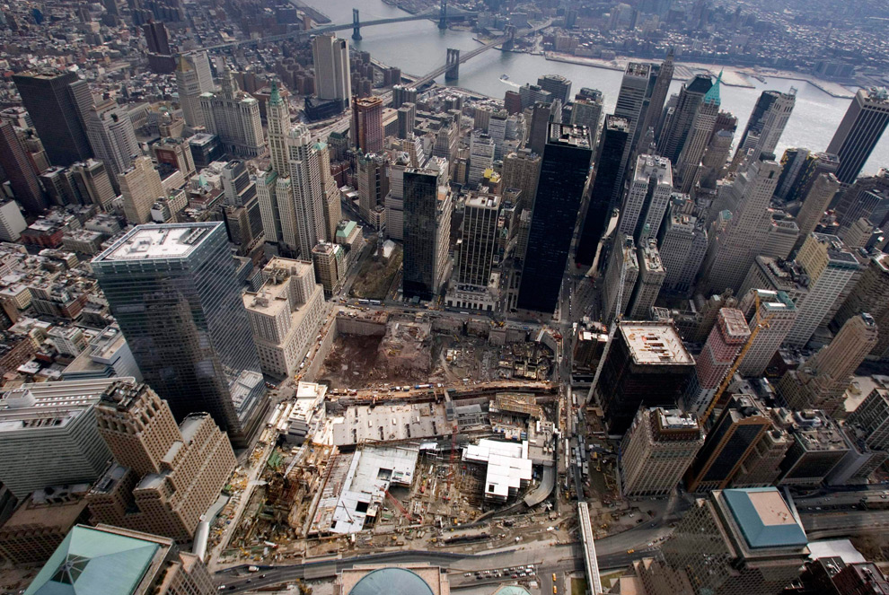 9/11 WORLD TRADE CENTER BUILDING RUINS 8X10 PHOTO NYC 
